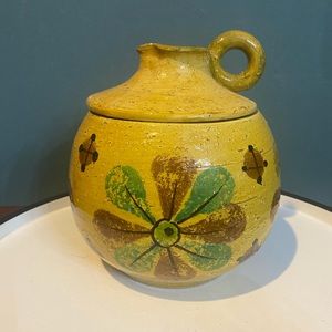 Vintage MCM Rosenthal Netter Italy Aldo Londi Bitossi Art Pottery Lidded Jar